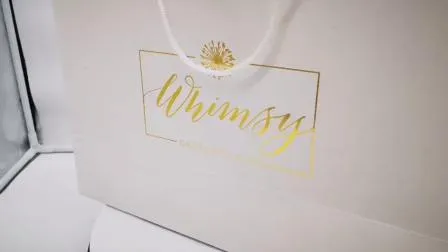 Sacs de courses en papier imprimés avec votre propre logo et vos logos