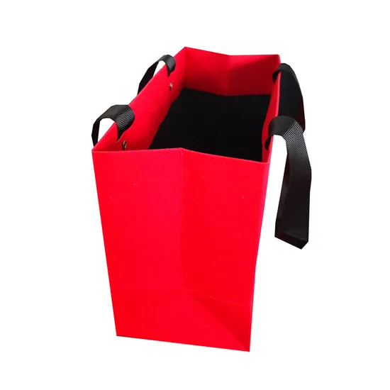 Sacs à provisions en papier en gros avec poignée Sac en papier réutilisable de luxe pour vin avec logo